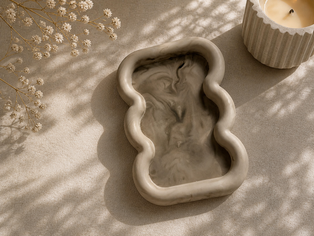 Podstawka dekoracyjna Nude Marble Flow