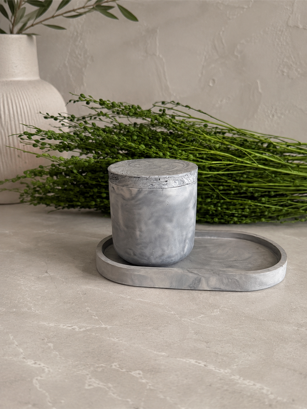 Pojemnik dekoracyjny Moon Marble Vessel Mini